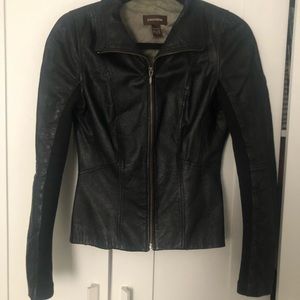Black Authentic Leather Danier Jacket